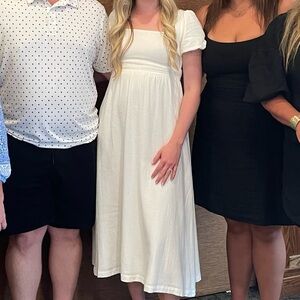 White Midi Dress